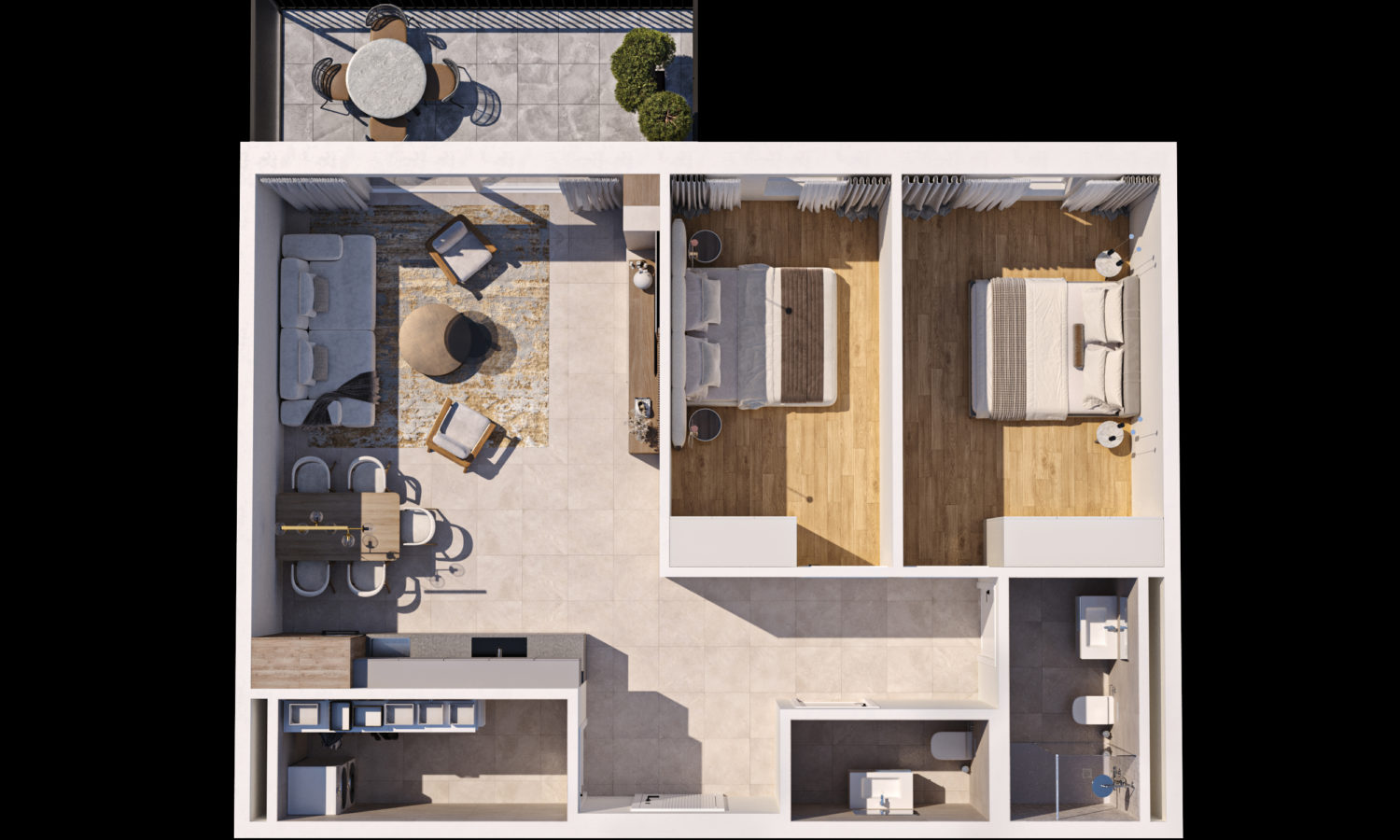 residence Arena Porrentruy promotion immobilière suisse 3D plan